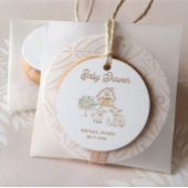 Home Grown Cutie Baby shower Ronde Sticker