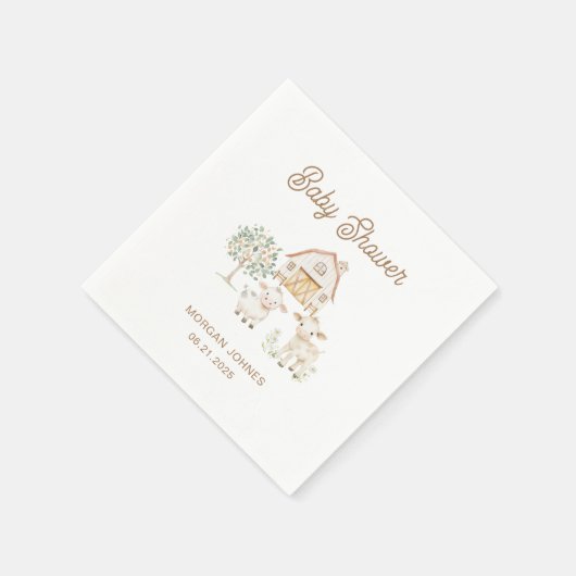 Home Grown Cutie Baby shower Servet (Hoek)