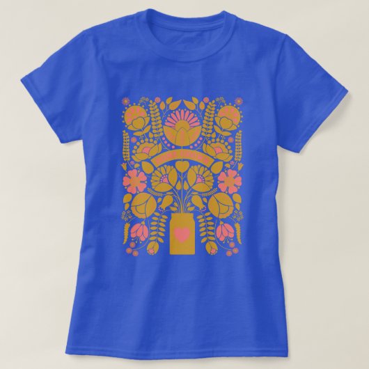 HOME GROWN FLOWERS T-SHIRT-LADY MEDIUM T-SHIRT (Design voorkant)