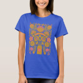 HOME GROWN FLOWERS T-SHIRT-LADY MEDIUM T-SHIRT (Voorkant)