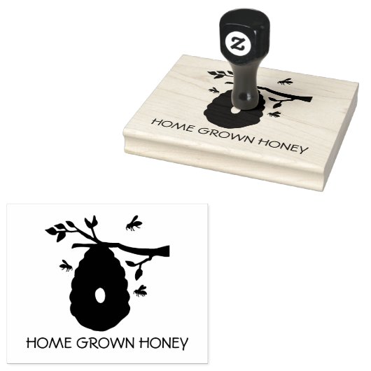HOME GROWN HONEY | Honingbedrijf Rubberstempel (Gestempeld)