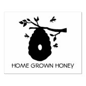HOME GROWN HONEY | Honingbedrijf Rubberstempel (Afrduk)