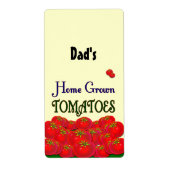 Home Grown Tomatoes Eigen label (Voorkant)
