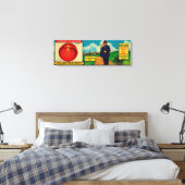 Home Guard Peach LabelMansfield, OH Canvas Afdruk (Insitu (Slaapkamer))