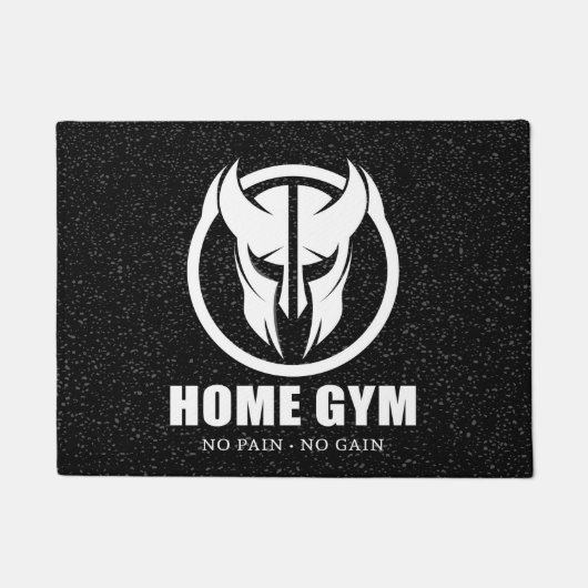 Home Gym Deurmat - Spartan Geen Pijn Geen Winst (Voorkant)