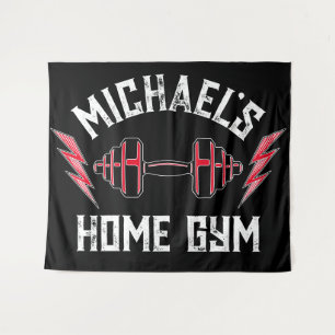 Home Gym Gewicht Opheffen Gepersonaliseerde Fitnes Wandkleed