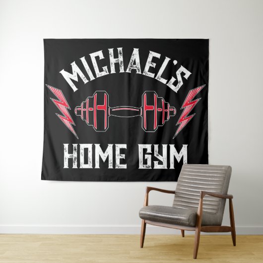 Home Gym Gewicht Opheffen Gepersonaliseerde Fitnes Wandkleed (In Situ (horizontaal))