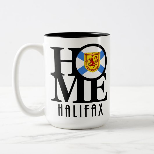 HOME Halifax Nova Scotia 15oz Tweekleurige Koffiemok (Links)