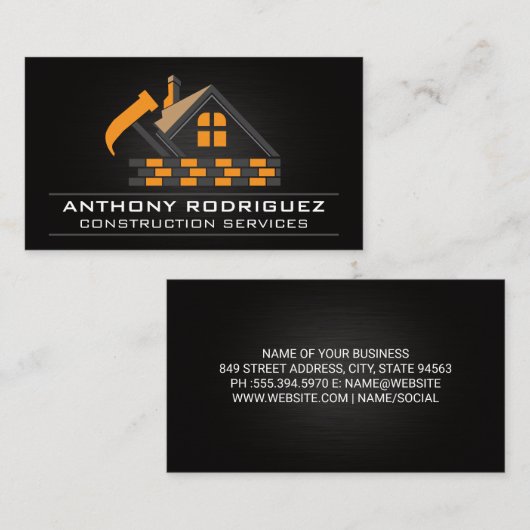 Home Hammer | Bricks | Construction  Visitekaartje (Voorkant / Achterkant)