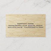 Home Hammer Logo | Houtkorrels Visitekaartje (Achterkant)