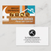 Home Hammer Verticale Gereedschapslijn Visitekaartje (Voorkant / Achterkant)