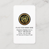 Home Handyman Gereedschap op Hout Visitekaartje (Achterkant)