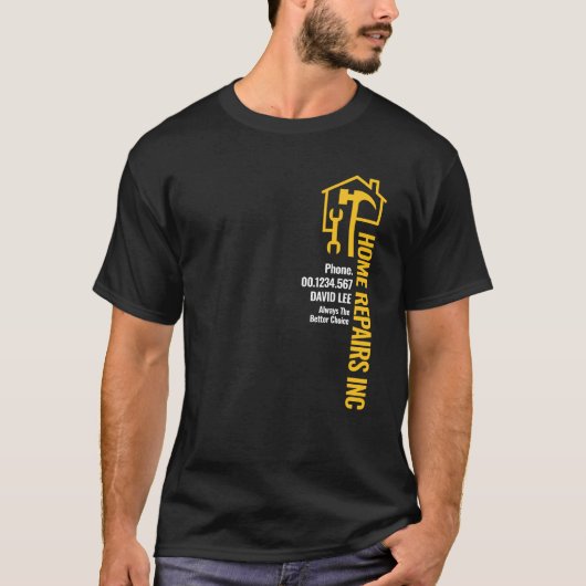 Home Handyman Gereedschap Streep T-shirt (Voorkant)