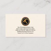 Home Handyman Tools Silhouette Visitekaartje (Achterkant)