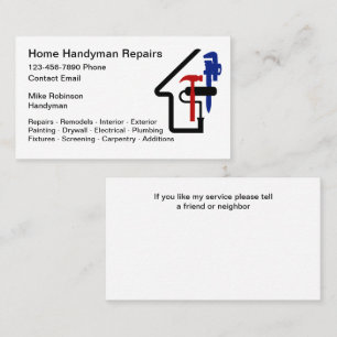 Home Handyman Unieke Visitekaartjes