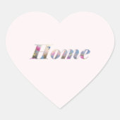 Home. Hart Sticker (Voorkant)