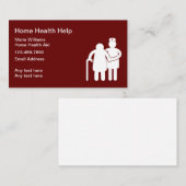 Home Health Aid Eenvoudige Visitekaartjes (Voorkant / Achterkant)
