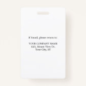 Home Health Aid Logo Foto Badge (Achterkant)