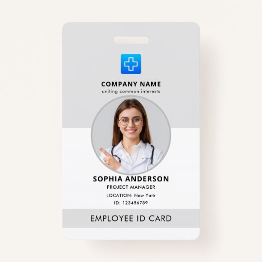 Home Health Aide Certified Nurse Aide Photo ID Bad Badge (Voorkant)