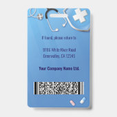 Home Health Aide Certified Nurse Aide Photo ID Badge (Achterkant)