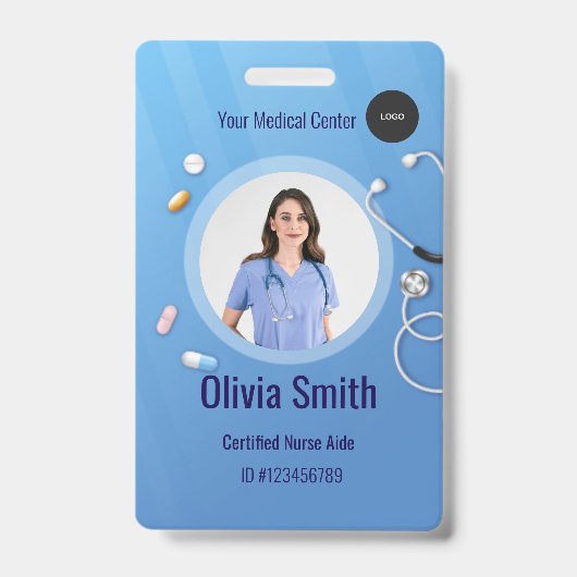 Home Health Aide Certified Nurse Aide Photo ID Badge (Voorzijde)