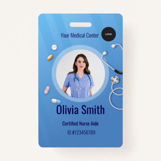 Home Health Aide Certified Nurse Aide Photo ID Badge (Voorkant)