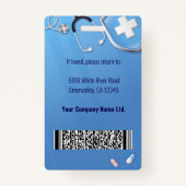 Home Health Aide Certified Nurse Aide Photo ID Badge (Achterkant)