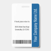 Home Health Aide Certified Nurse Aide Photo ID Badge (Back)