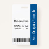 Home Health Aide Certified Nurse Aide Photo ID Badge (Achterkant)