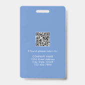 Home Health Aide Certified Nurse Aide Photo ID Badge (Achterkant)