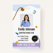 Home Health Aide / Certified Nurse Aide Photo ID Badge (Voorkant)