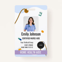Home Health Aide / Certified Nurse Aide Photo ID Badge