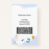 Home Health Aide / Certified Nurse Aide Photo ID Badge (Achterkant)