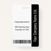 Home Health Aide Certified Nurse Aide Photo ID Badge (Achterkant)