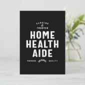 Home Health Aide Job Title Cadeau Bedankkaart (Staand voorkant)