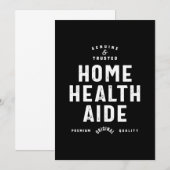 Home Health Aide Job Title Cadeau Bedankkaart (Voorkant / Achterkant)
