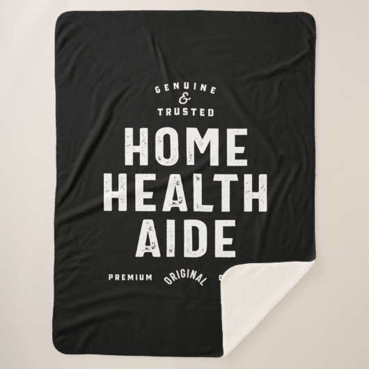 Home Health Aide Job Title Cadeau Sherpa Deken (Voorkant)