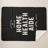 Home Health Aide Job Title Cadeau Sherpa Deken (Voorkant (horizontaal))