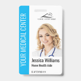 Home Health Aide Medical Foto ID Blue Badge