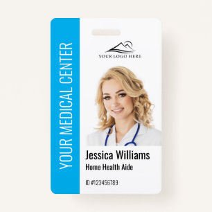 Home Health Aide Medical Foto ID Blue Badge
