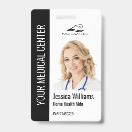 Home Health Aide Medical Foto ID Zwart Badge