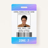 Home Health Colorful Security Foto Name Badge (Voorkant)