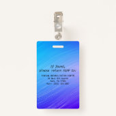 Home Health Colorful Security Foto Name Badge (Achterkant met clip)