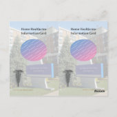 Home Health ID Info Cards Briefkaart (Achterkant)