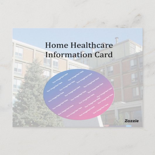 Home Health Info Card met Afbeelding Briefkaart (Achterkant)