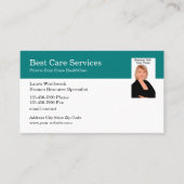 Home Health Medical Photo Template Visitekaartje (Voorkant)