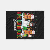 Home Health Nurse Squad Reindeer Gingerbread Chris Fleece Deken (Voorkant (Horizontaal))