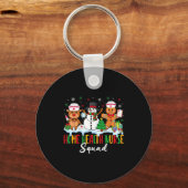 Home Health Nurse Squad Reindeer Gingerbread Chris Sleutelhanger (Voorkant)