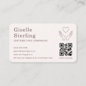 Home Help Caregiver QR Code Visitekaartje (Voorkant)