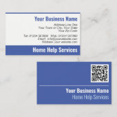 Home Help Services QR Code Visitekaartje (Voorkant / Achterkant)